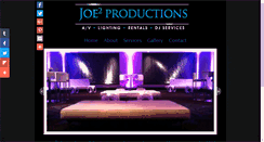 Desktop Screenshot of joesquaredproductions.com