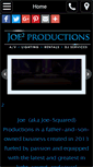 Mobile Screenshot of joesquaredproductions.com